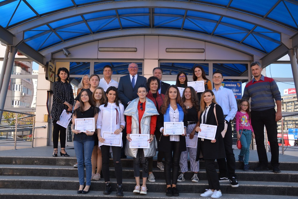 Tinerii merituoși ai Clujului au fost premiați de Consiliul Județean