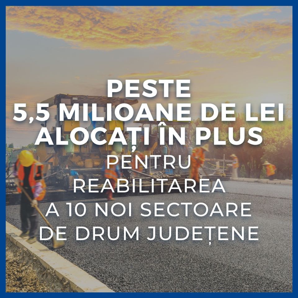 Încă 55 de miliarde de lei pentru drumurile județene