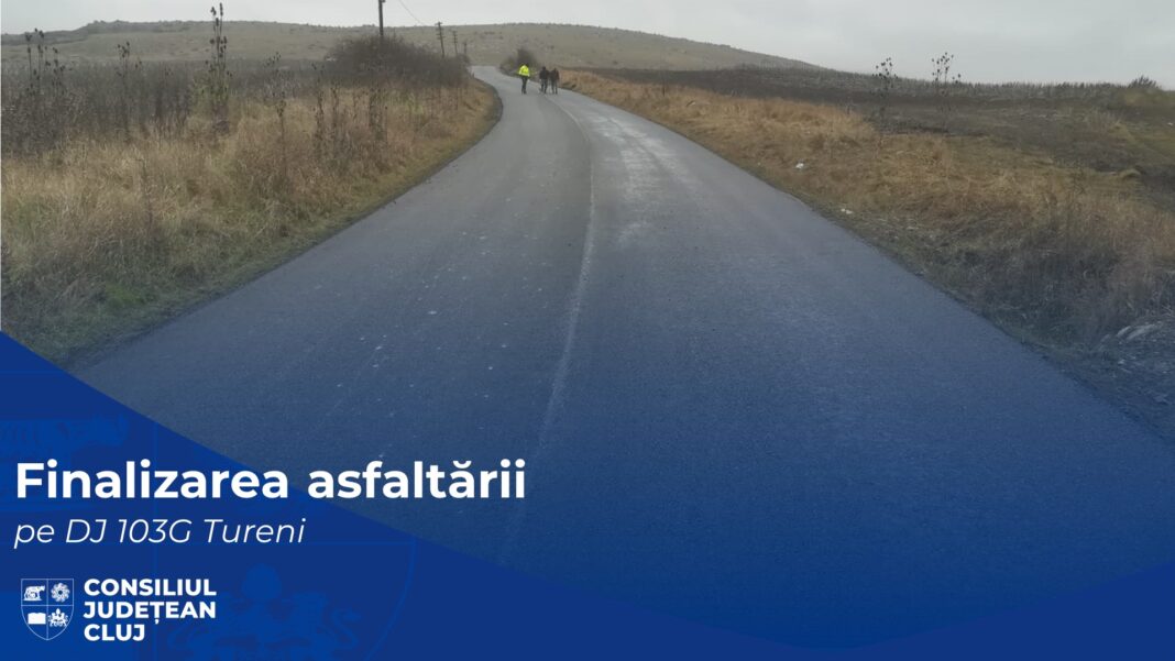 Au fost finalizate lucrările de asfaltare pe drumul județean 103G Tureni, o rută alternativă spre Cheile Turzii Au fost finalizate lucrările de asfaltare pe drumul județean 103G Tureni, o rută alternativă spre Cheile Turzii