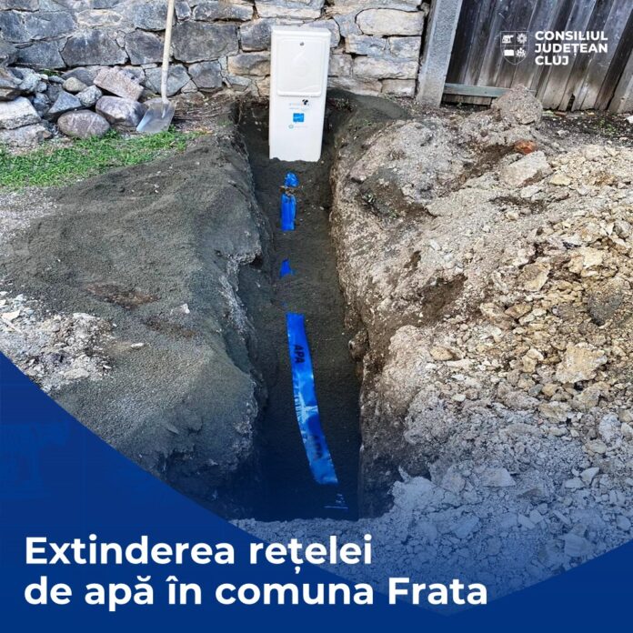 Extinderea rețelei de apă în comuna Frata