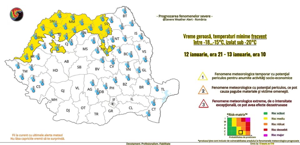 Cod GALBEN de ger în județul Cluj