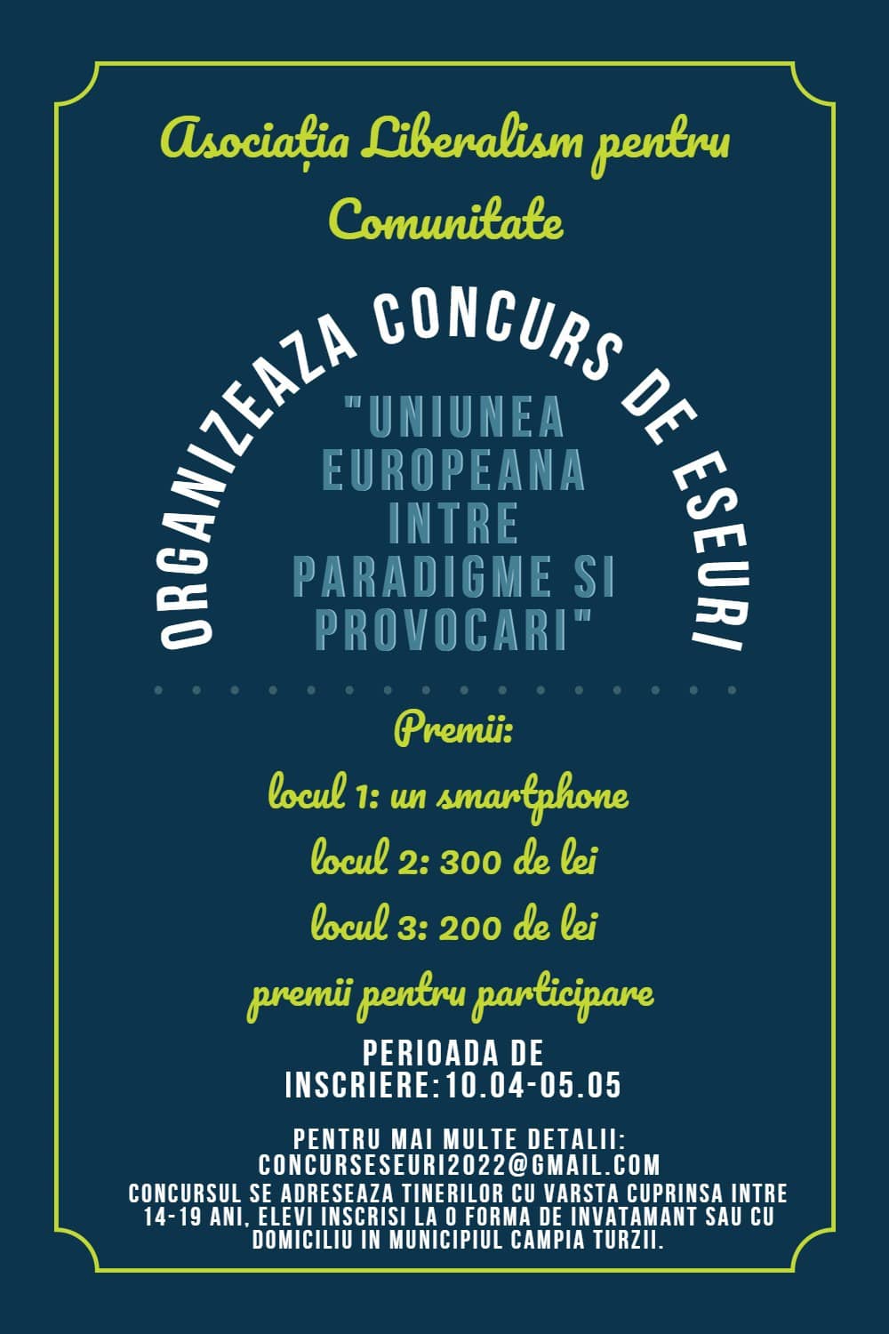 TNL Câmpia Turzii vă provoacă la un concurs de eseuri TNL Câmpia Turzii vă provoacă la un concurs de eseuri