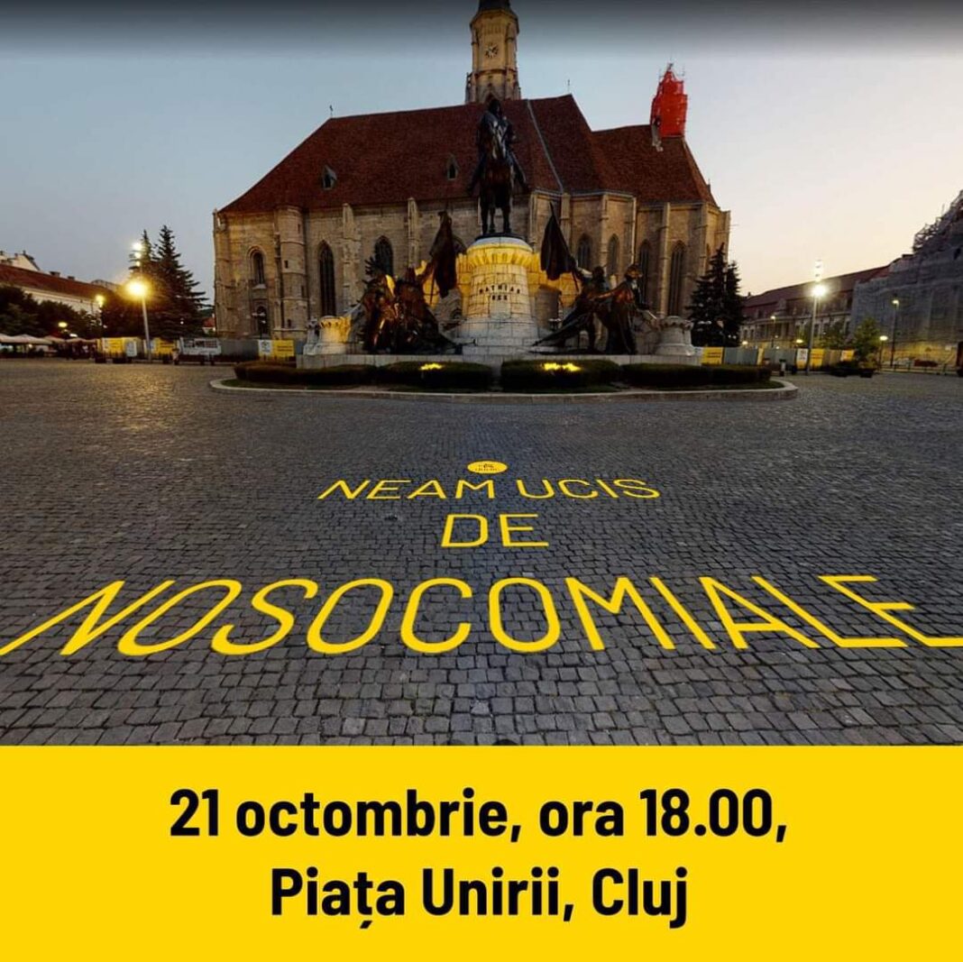 Protest MASIV impotriva sistemului medical, la Cluj