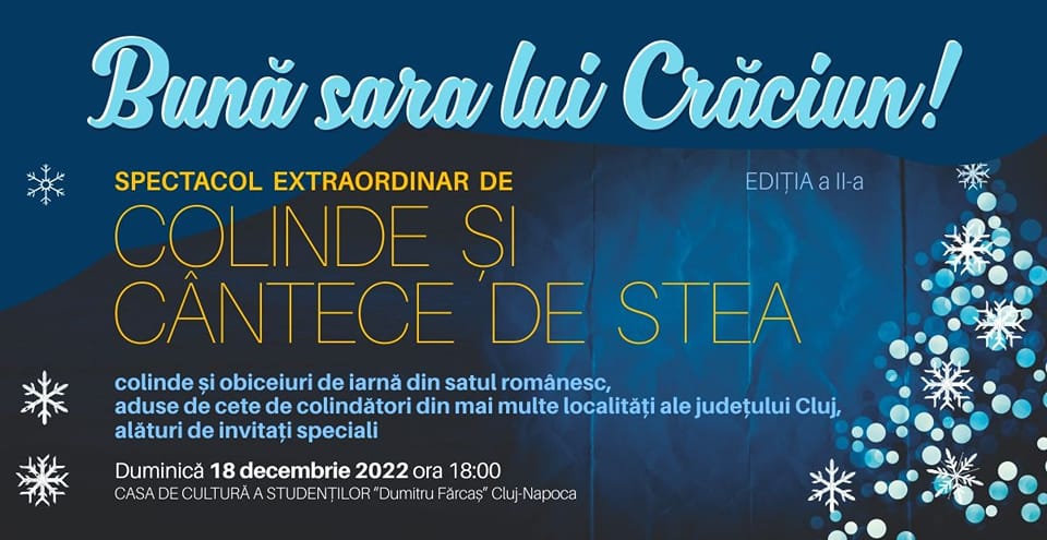 🎼𝐒𝐩𝐞𝐜𝐭𝐚𝐜𝐨𝐥 𝐞𝐱𝐭𝐫𝐚𝐨𝐫𝐝𝐢𝐧𝐚𝐫 𝐝𝐞 𝐜𝐨𝐥𝐢𝐧𝐝𝐞 𝐬𝐢 𝐜𝐚𝐧𝐭𝐞𝐜𝐞 𝐝𝐞 𝐬𝐭𝐞𝐚 🎄 ,,𝐁𝐮𝐧𝐚 𝐬𝐚𝐫𝐚 𝐥𝐮𝐢 𝐂𝐫𝐚𝐜𝐢𝐮𝐧”, 𝐞𝐝𝐢𝐭𝐢𝐚 𝐚 𝐈𝐈-𝐚