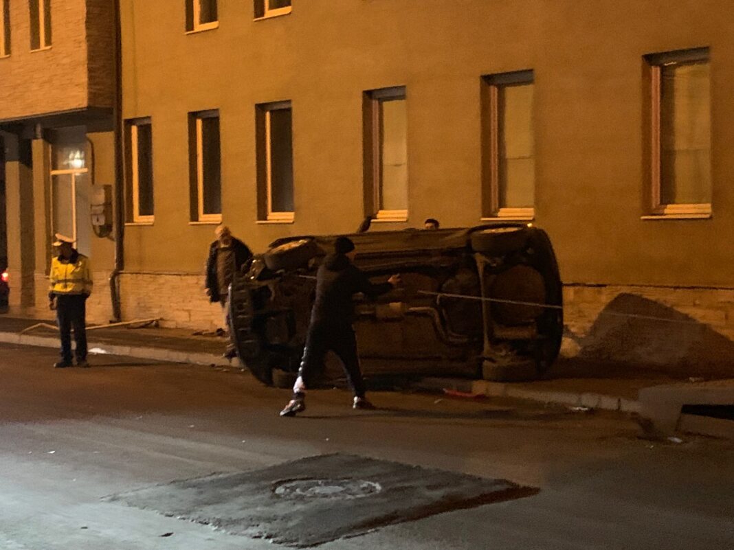 Accident rutier lângă Școala Teodor Murășanu din Turda
