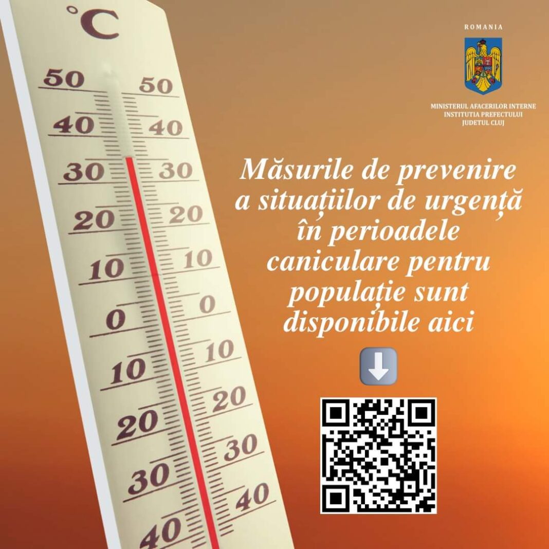 Recomandarile Prefecturii Cluj in contextul caniculei de afara! Recomandarile Prefecturii Cluj in contextul caniculei de afara!