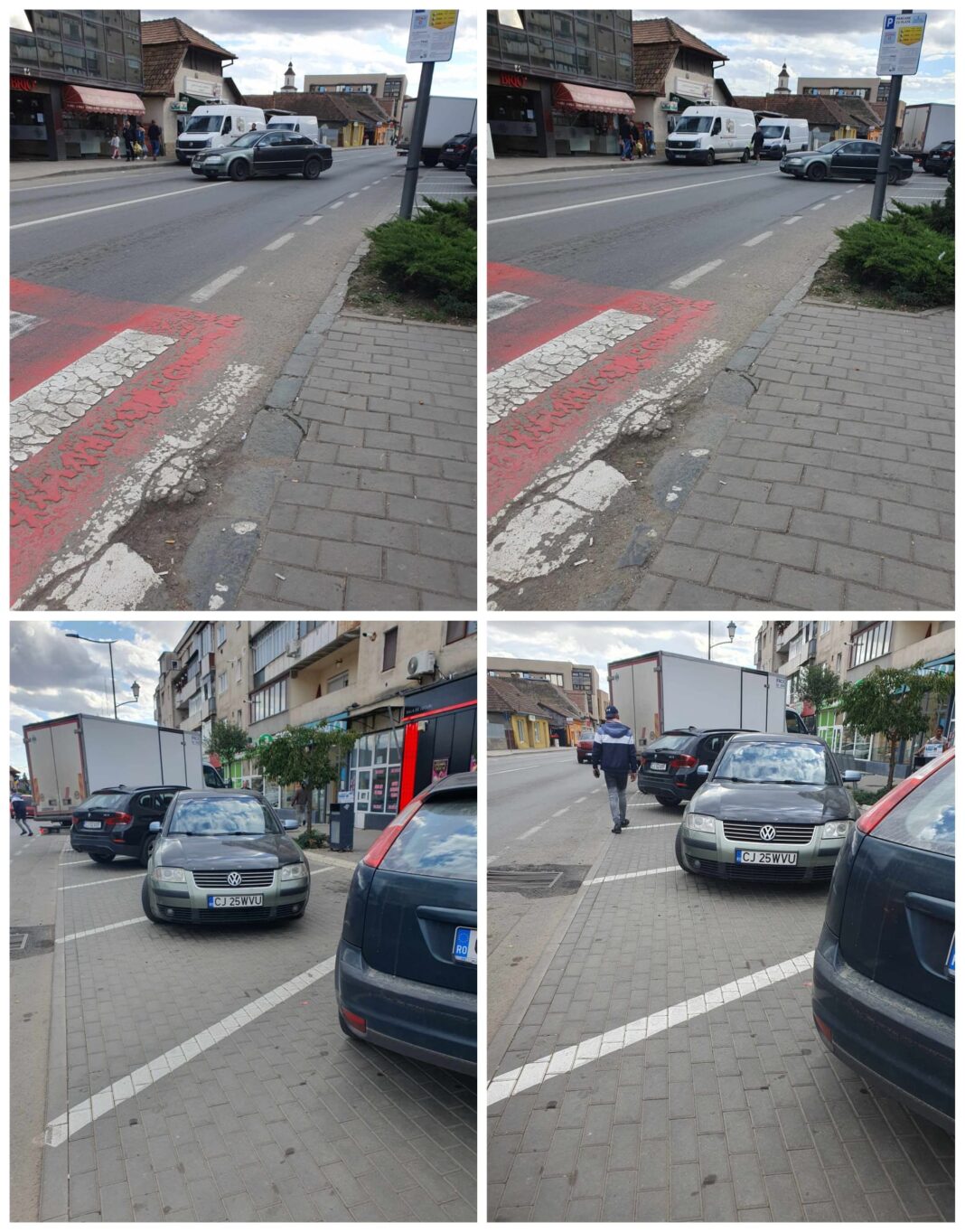 Parcare și manevre periculoase în trafic, la Câmpia Turzii Parcare și manevre periculoase în trafic, la Câmpia Turzii