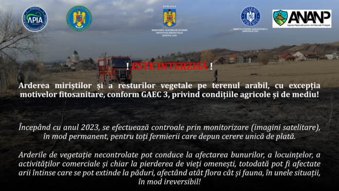 Afiș Incendiile de vegetație