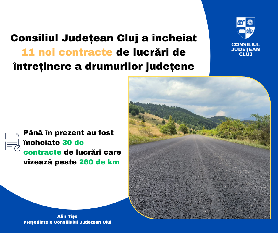 Lucrări noi pe 60 de kilometri de drumuri județene
