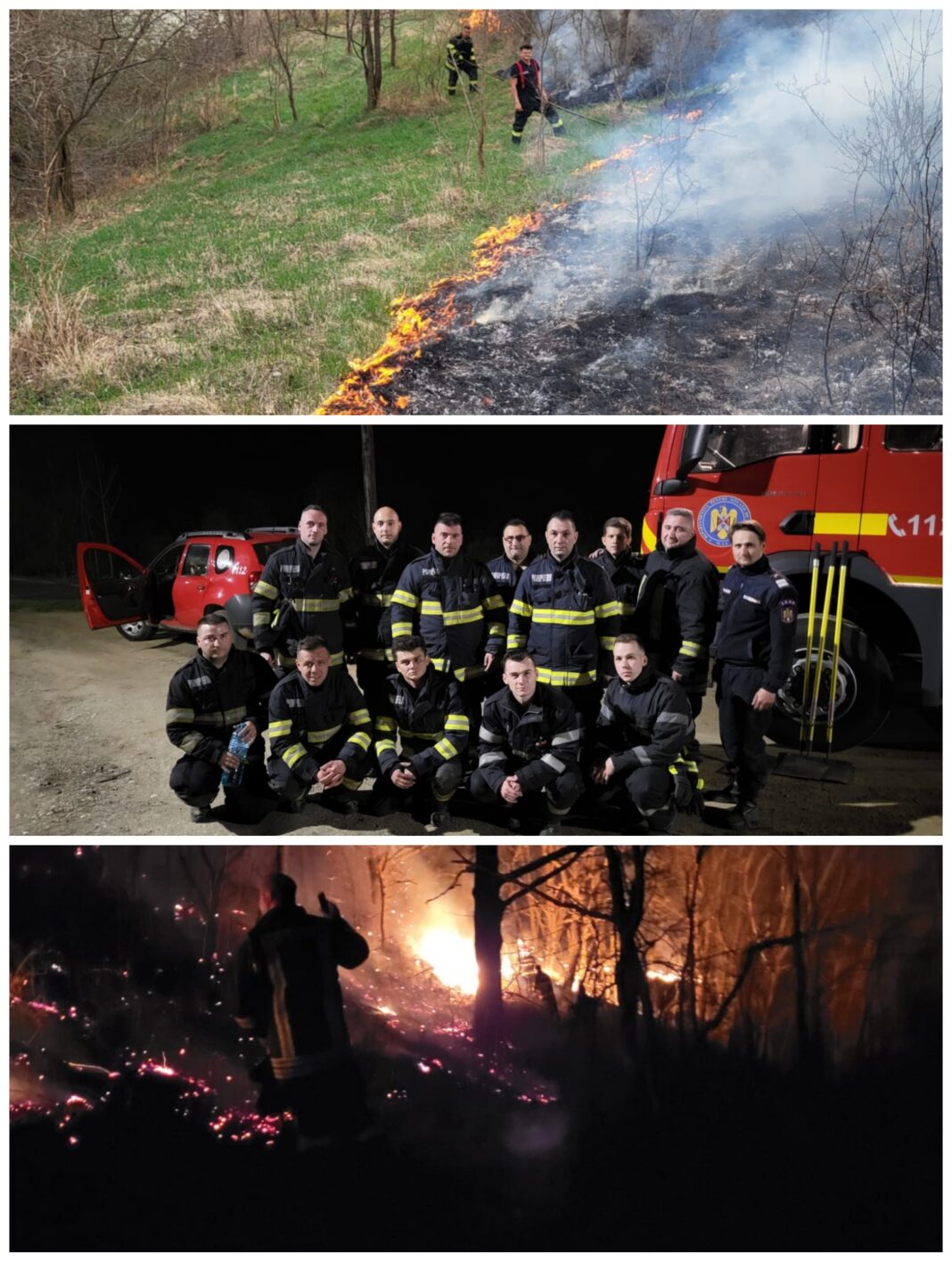Hectare intregi de padure si liziera arse in judetul Cluj