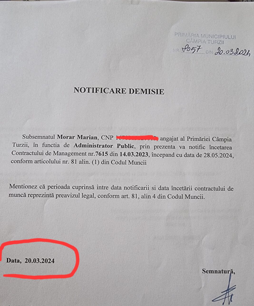Marian Morar: Mă voi întoarce în Primărie doar ca Primar Marian Morar: Mă voi întoarce în Primărie doar ca Primar