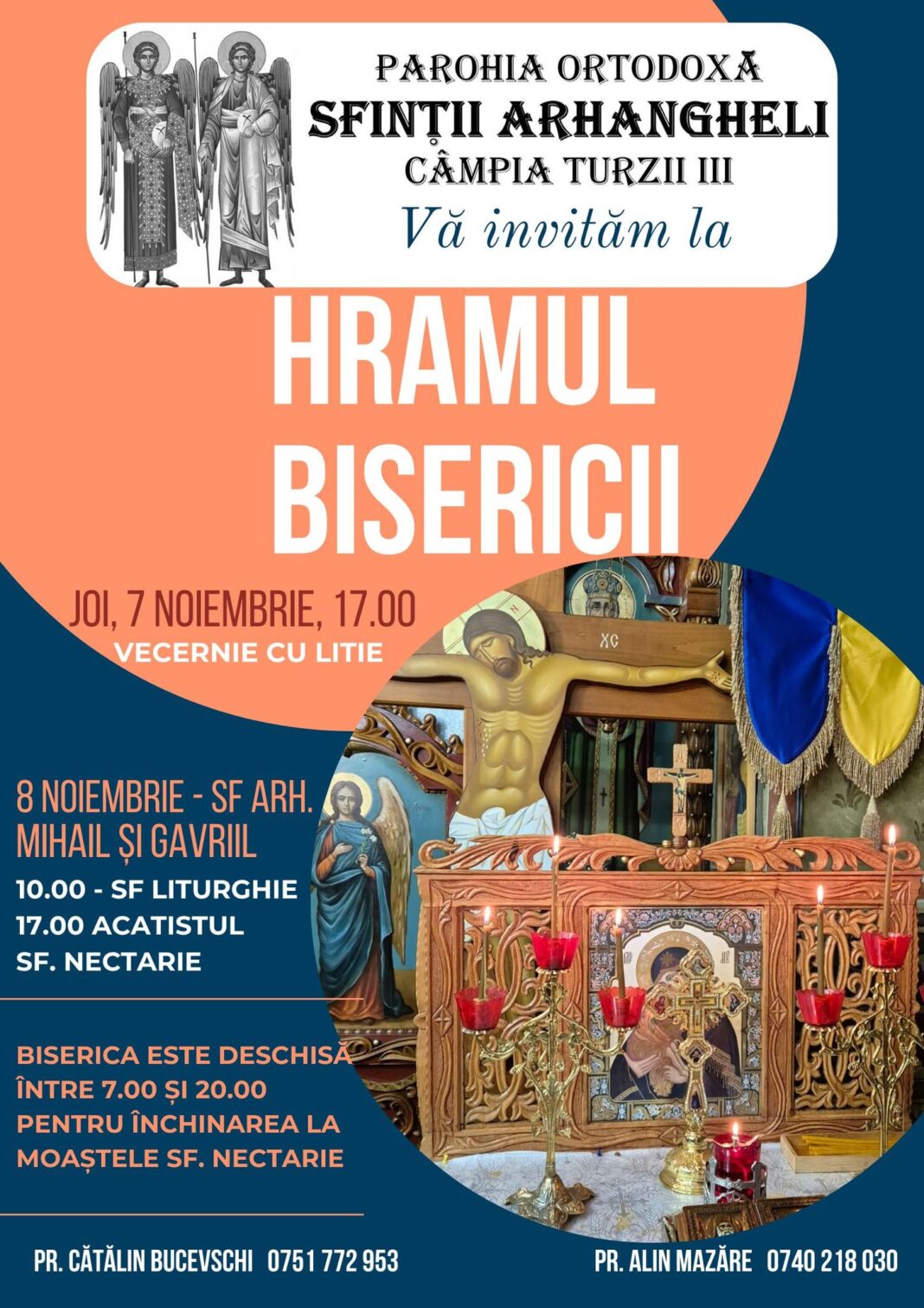 Moaștele Sfântului Nectarie, la Câmpia Turzii