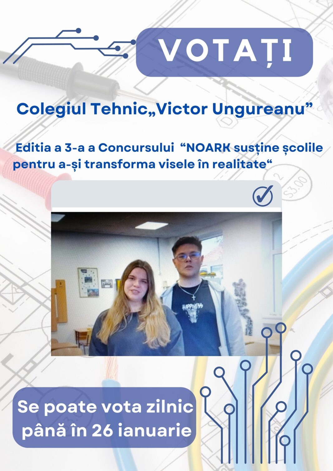 Colegiul Tehnic „Victor Ungureanu” participă la ediția a 3-a a concursului NOARK