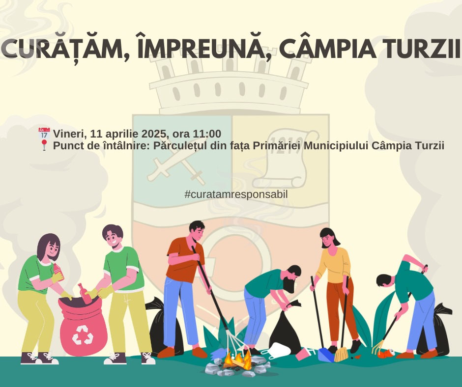 🔵 Curățăm, împreună, Câmpia Turzii! 🧹