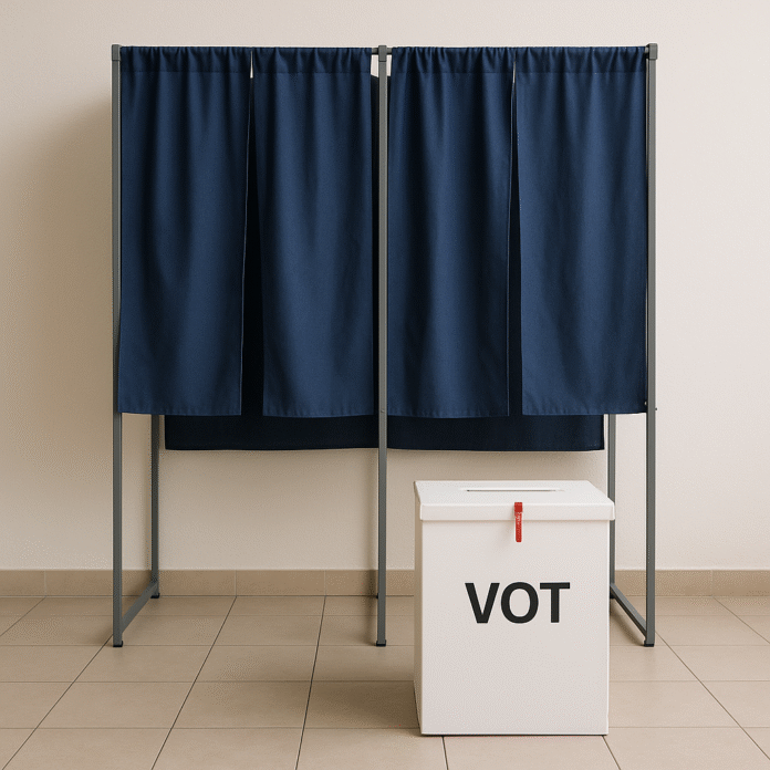Voting Booth and Ballot Box Setup