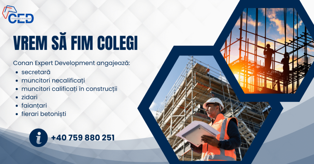 Vrem să fim colegi! Conan Expert Development angajează!