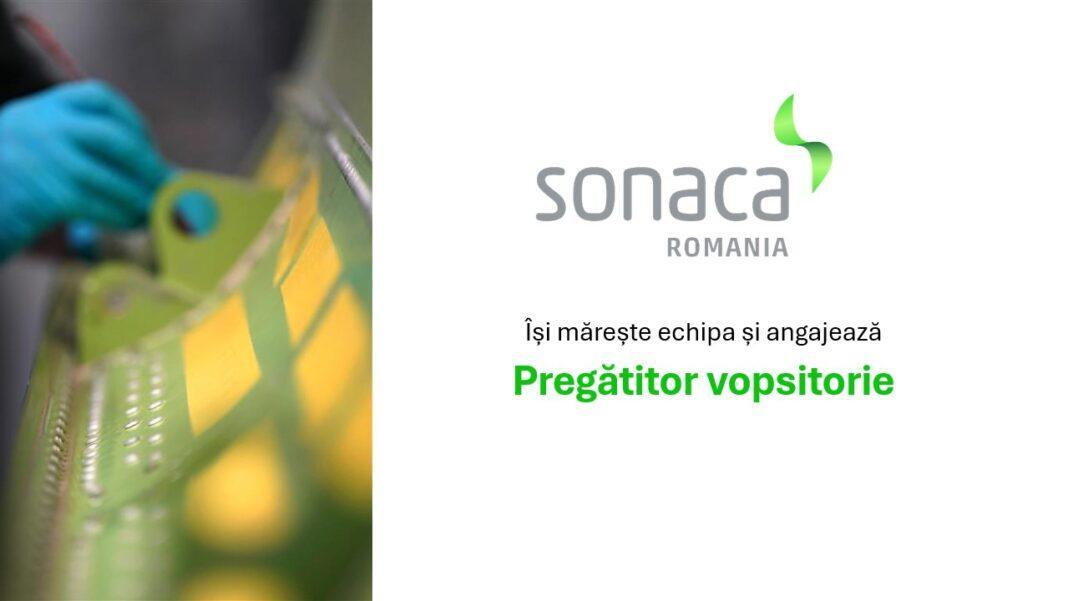 Sonaca România angajează pentru locația din Turda