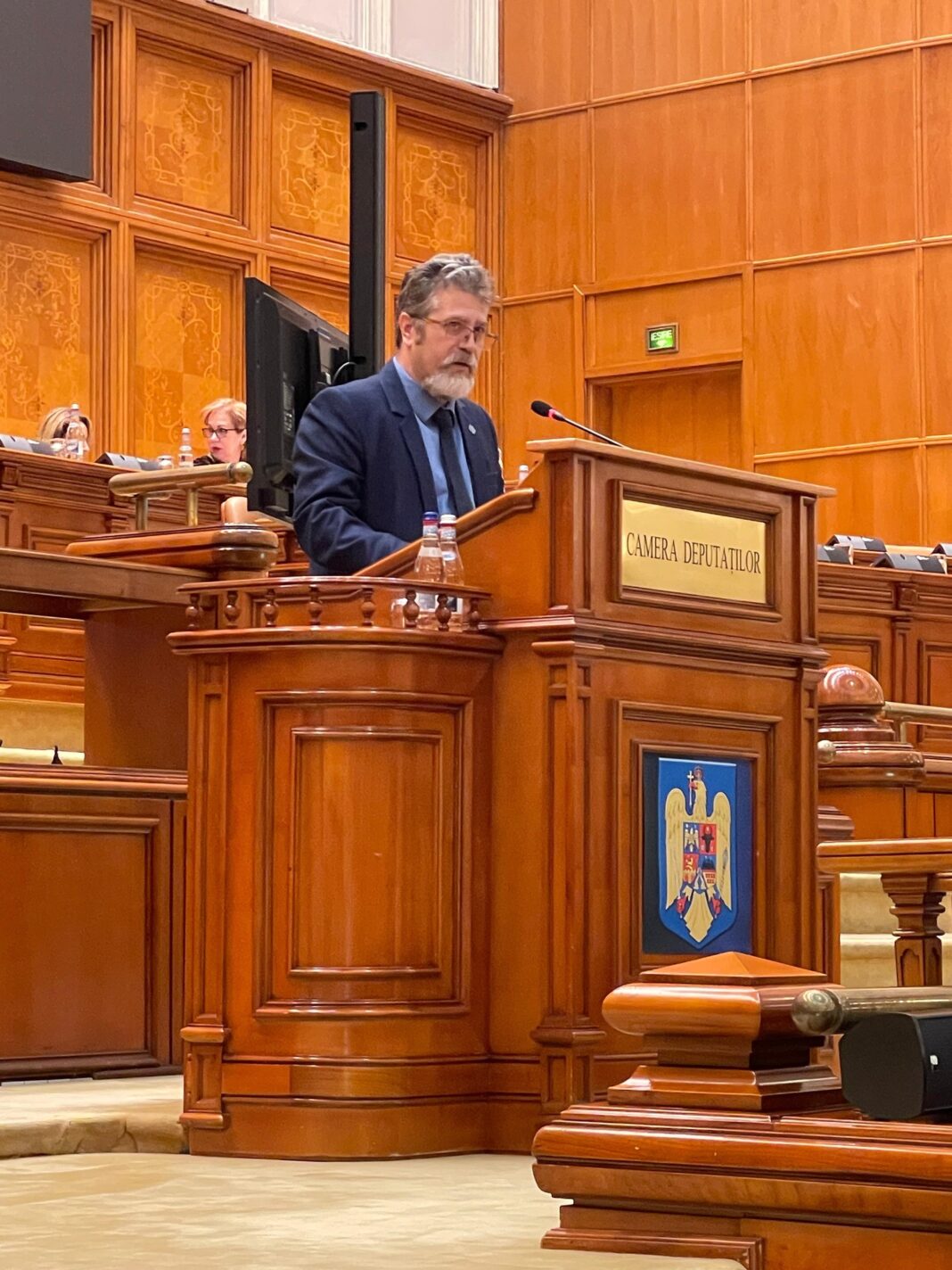 deputatul de Turda, Ciprian Rigman, la tribuna Parlamentului României