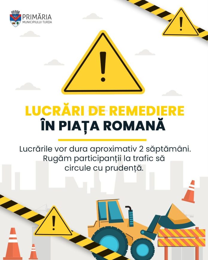 lucrări în piața romană