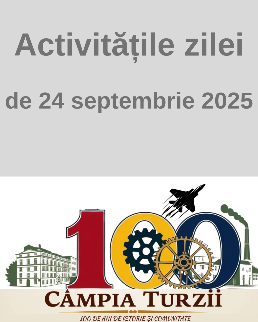 ✨ În fiecare colț al orașului, miercuri, 24 septembrie, se va scrie câte o pagină de poveste. ✨