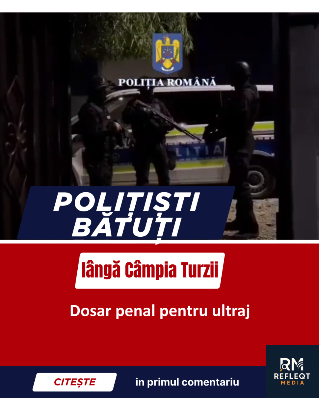 Polițiști bătuți