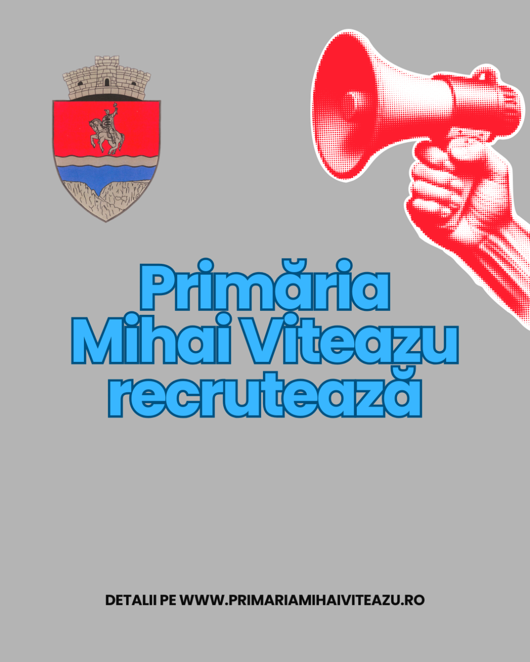 📢 Primăria Comunei Mihai Viteazu angajează consilier școlar! 📢 Primăria Comunei Mihai Viteazu angajează consilier școlar!