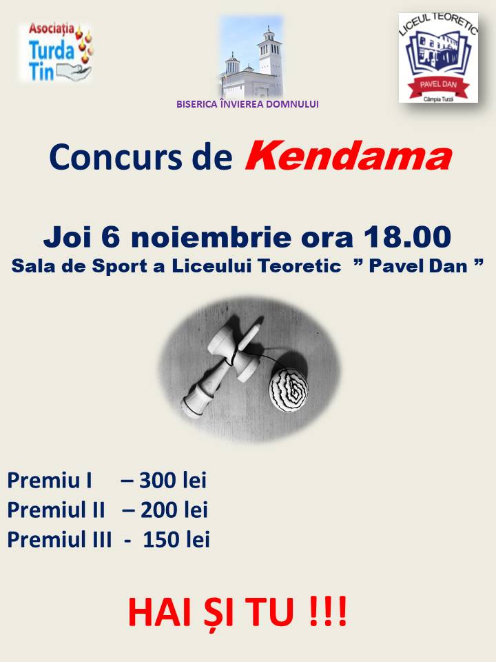 Concurs de kendama, astăzi, la Câmpia Turzii Concurs de kendama, astăzi, la Câmpia Turzii