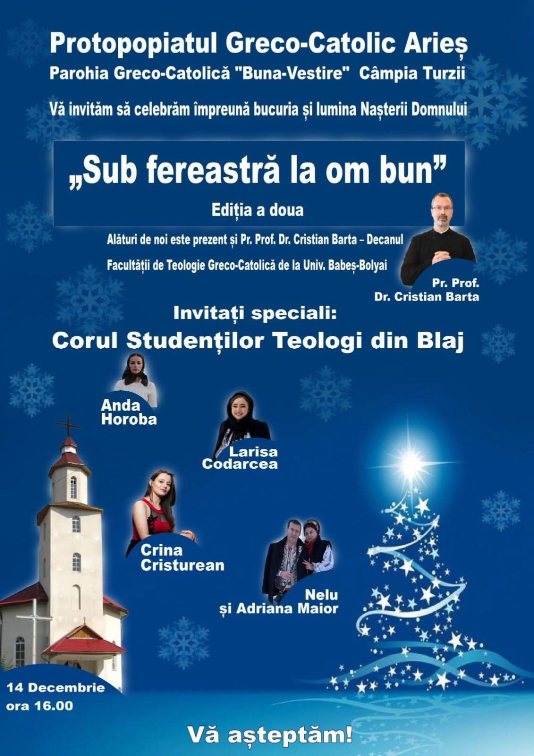 Mâine are loc Festivalul de colinde „Sub fereastră la om bun” – ediția a doua, la Câmpia Turzii
