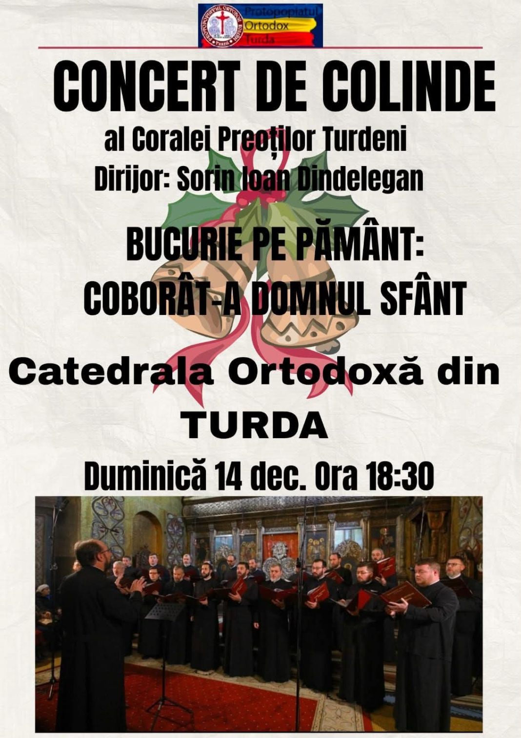 Concert de colinde la Catedrala Ortodoxă „Sf. Arhangheli Mihail și Gavril” din Turda – o seară de lumină și pregătire sufletească